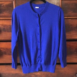 Cobalt J. Crew Clare cardigan